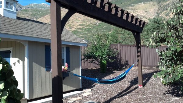 hammock-on-arbor arbor with hammock