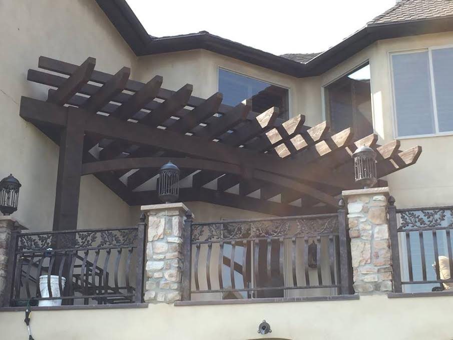 attached pergola