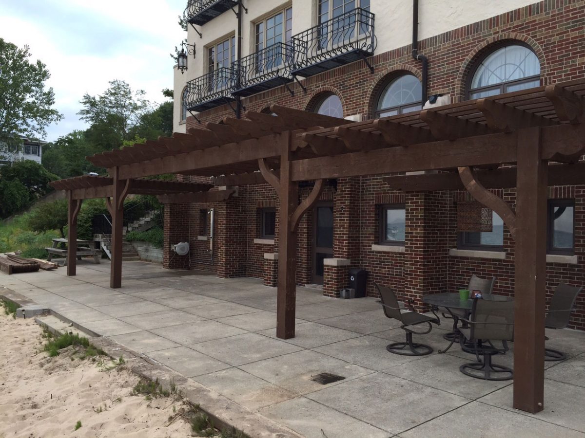 timber frame pergola shade