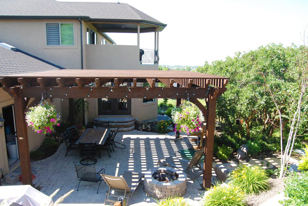 timber frame pergola