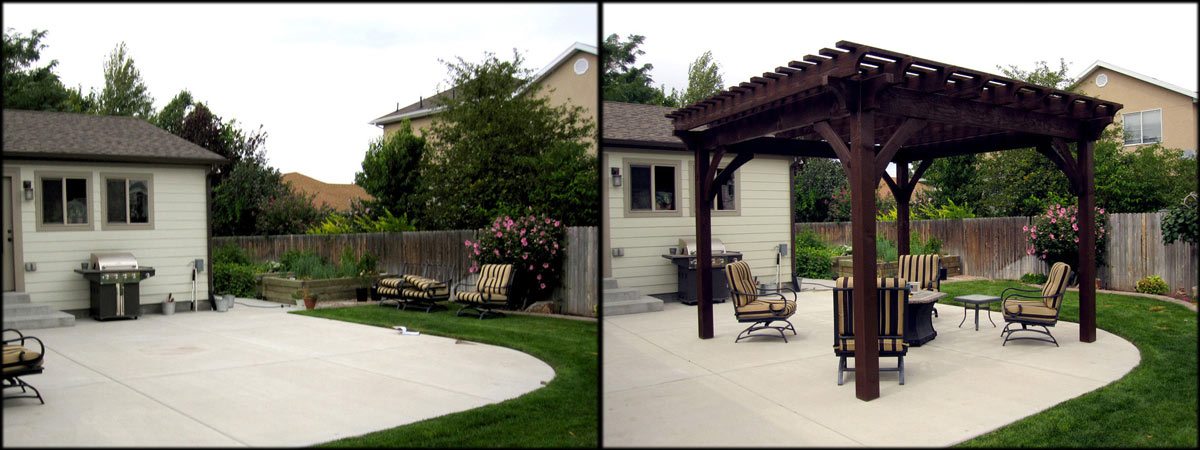 before after pergola