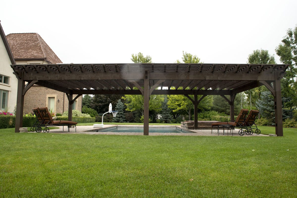 poolside pergola shade