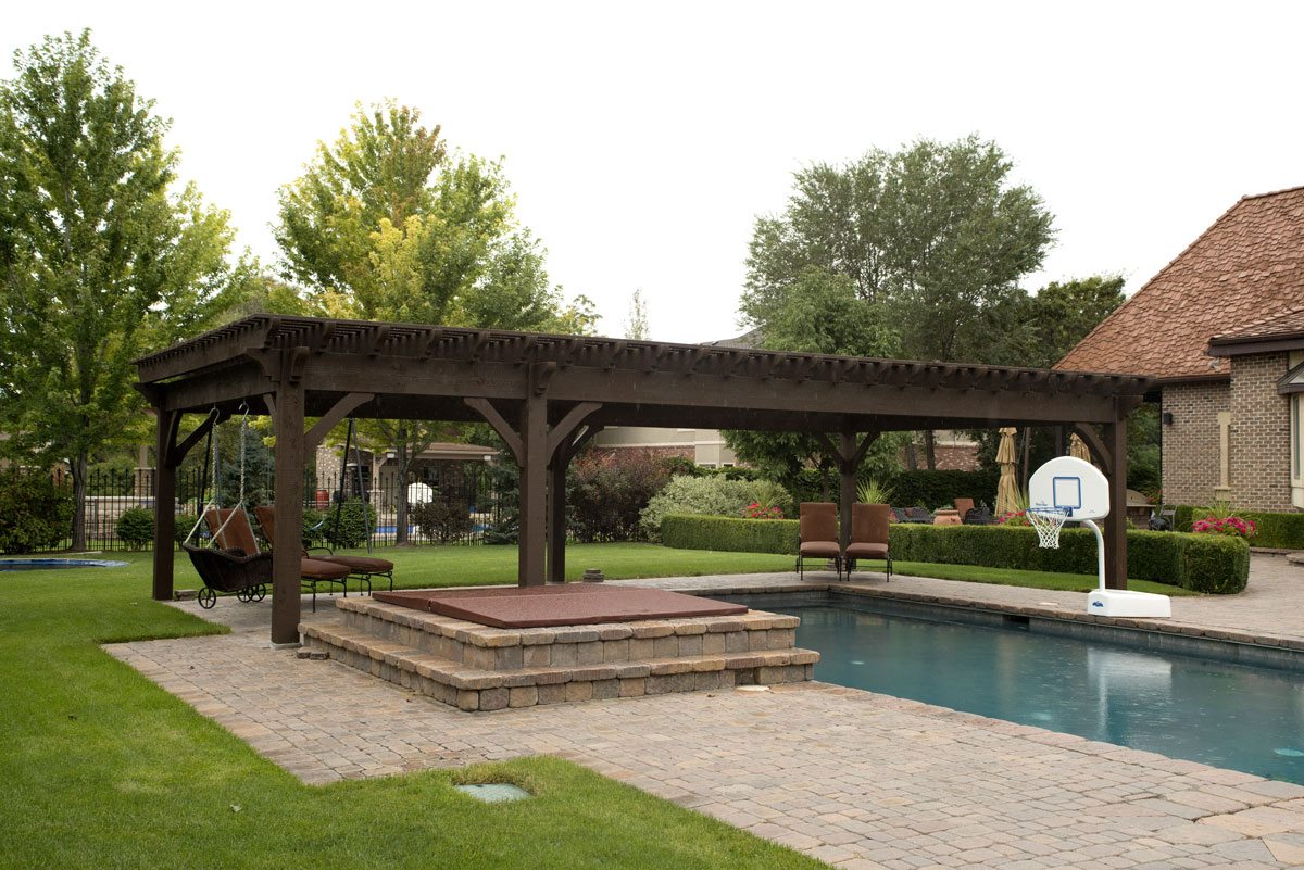 poolside pergola shade