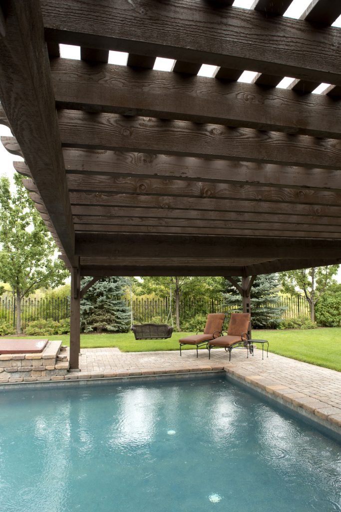 poolside pergola