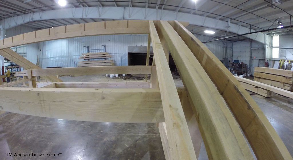 arched beams for shade structure
