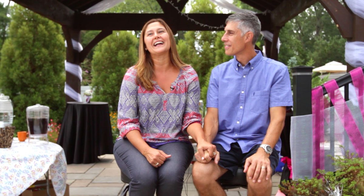 happy man and wife