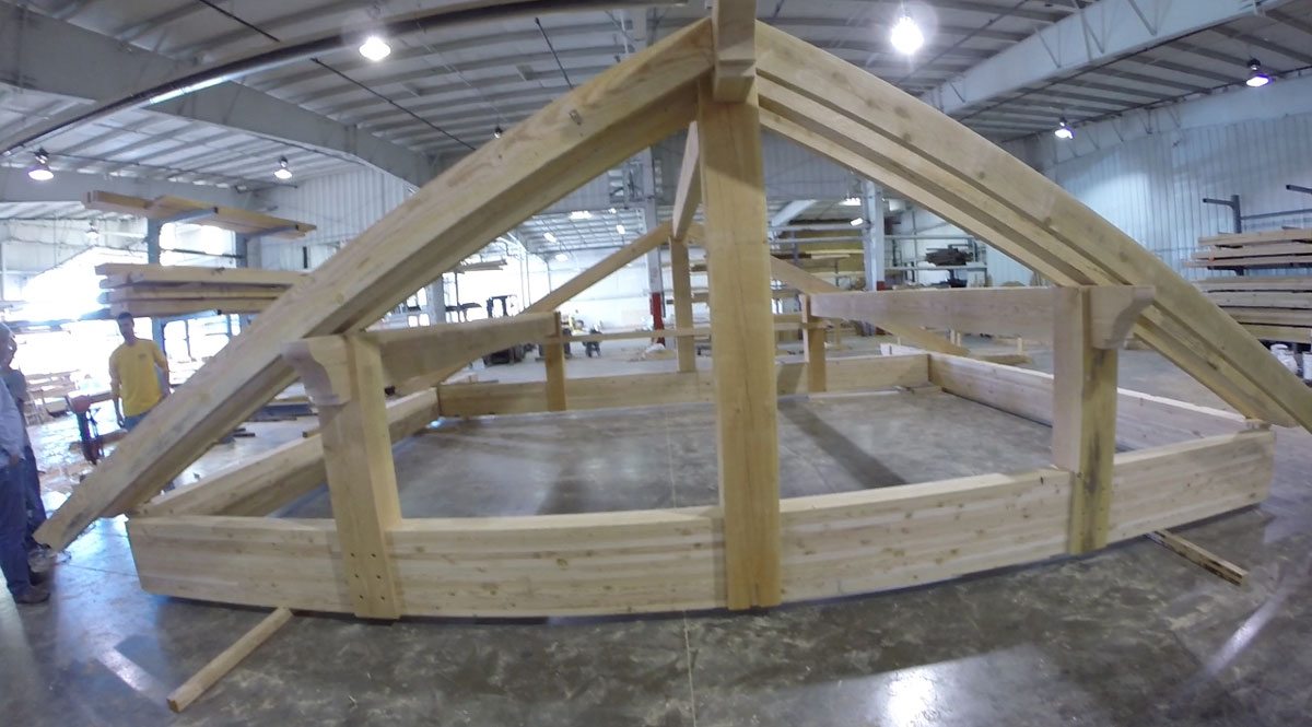 pergola-in-shop-emn pavilion pre assembled in shop