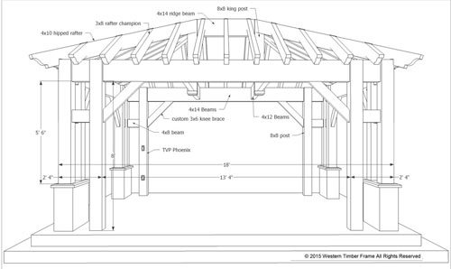 16 x 20 pavilion plan