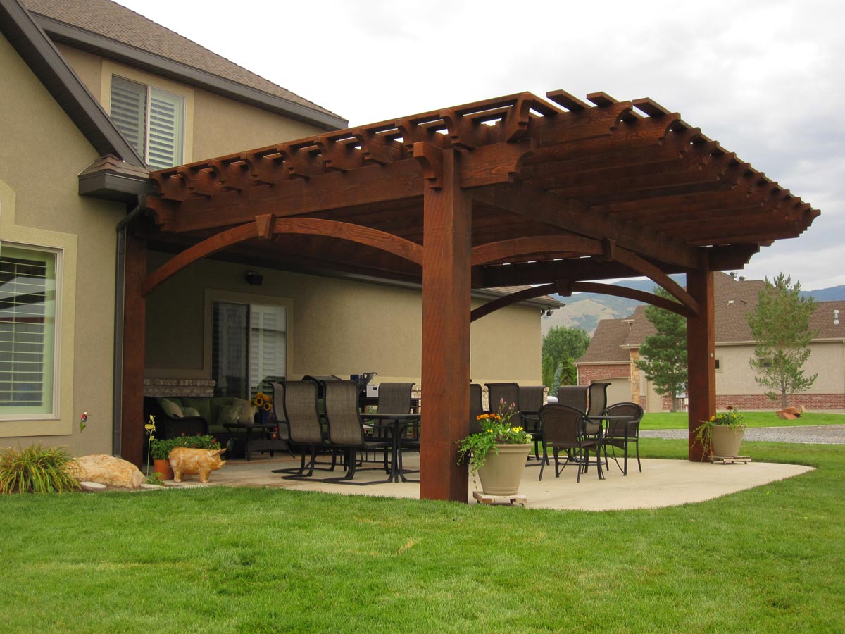 timber frame pergola shade