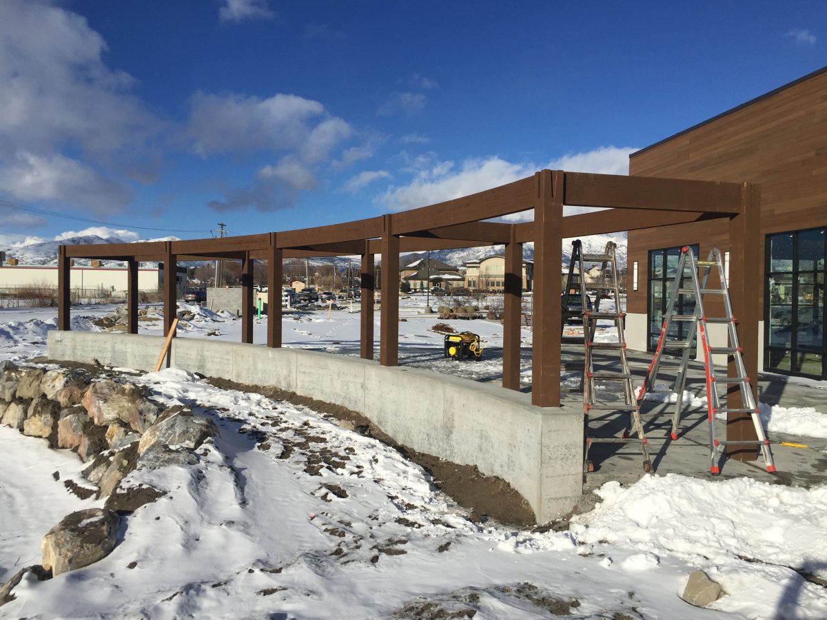 mark-sent-1 timber frame arbor winter