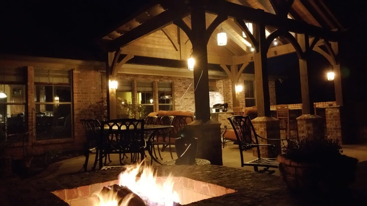 Angela-Guse5-pavilion-night timber frame pavilion
