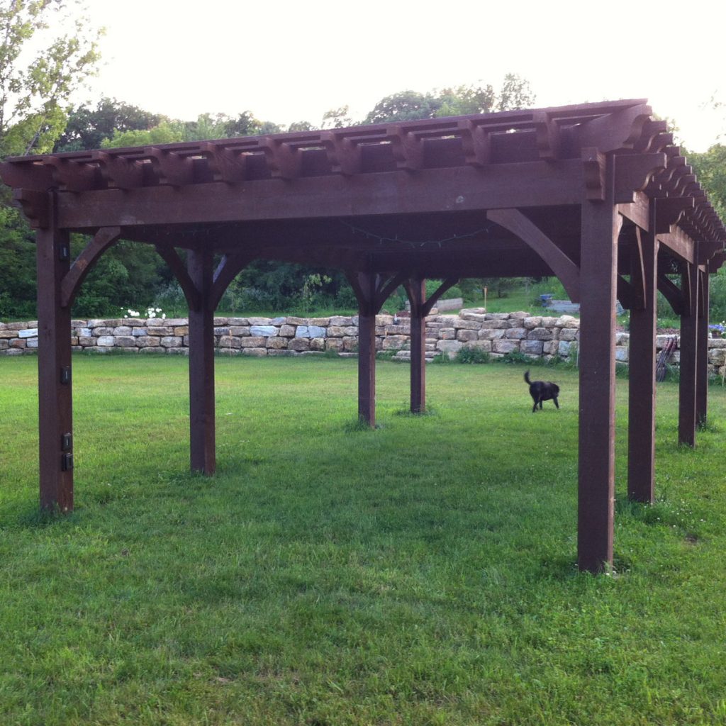 side pergola kit shade