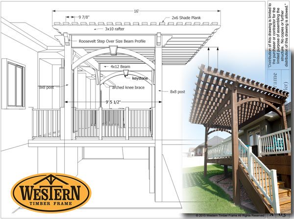 timber-frame-deck-and-pergola diy pergola plan for deck