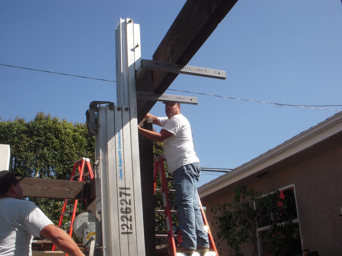install pavilion ladder