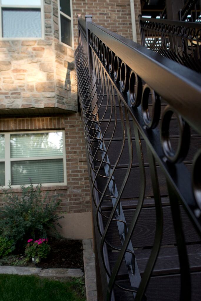 railing on stariway