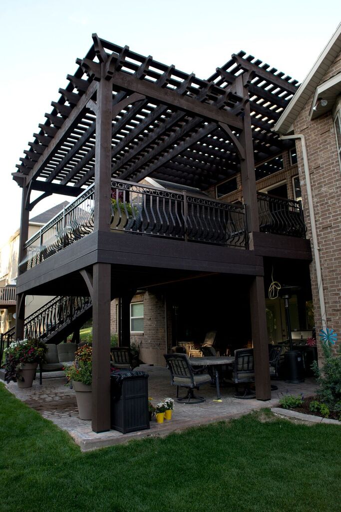 timber frame pergola deck