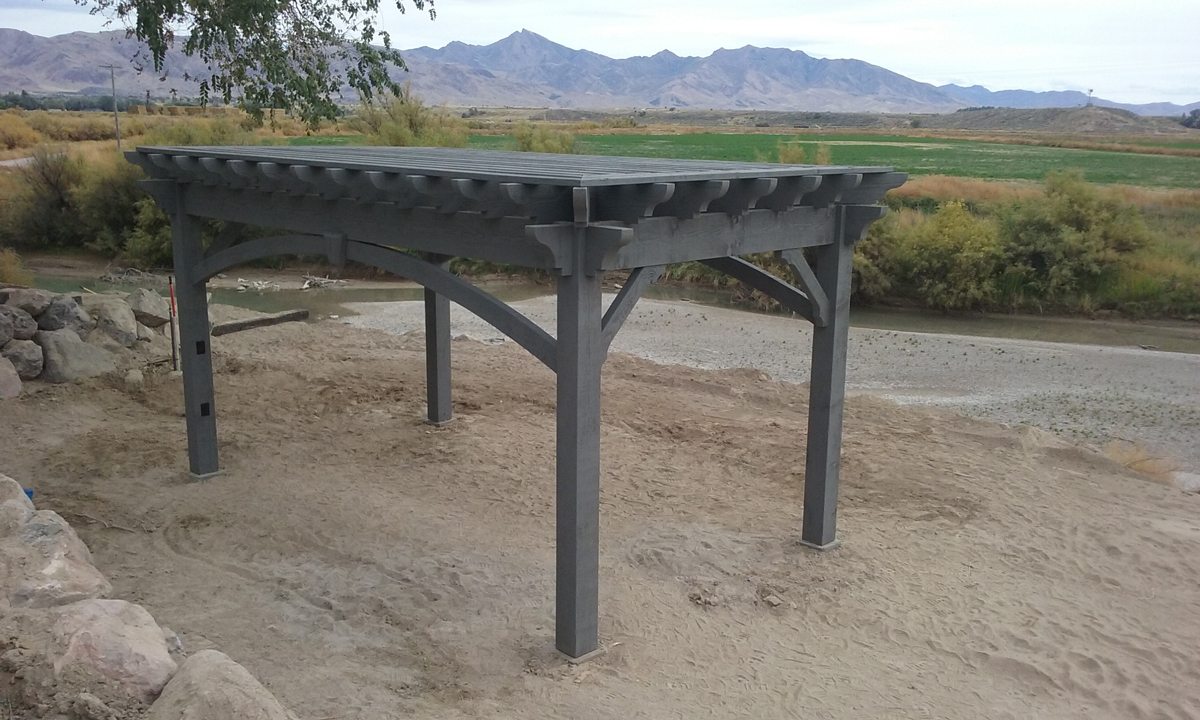 timber frame pergola shade