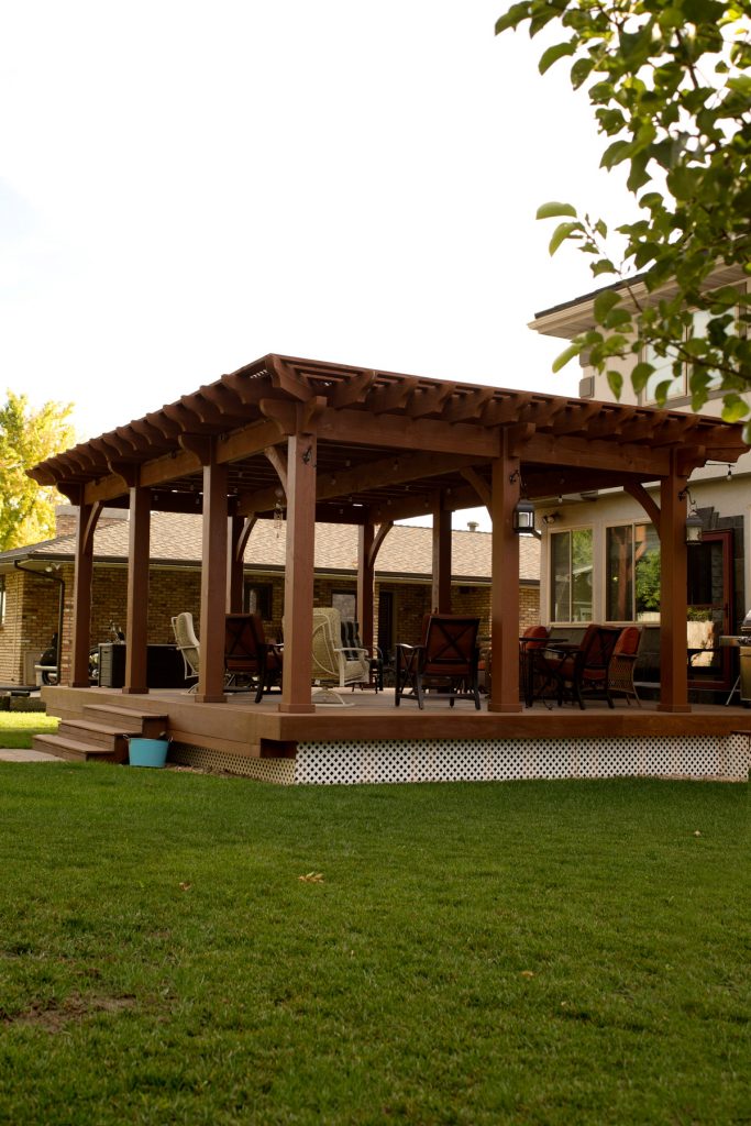 deck shade pergola furniture