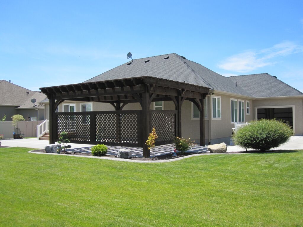 lattice pergola shade