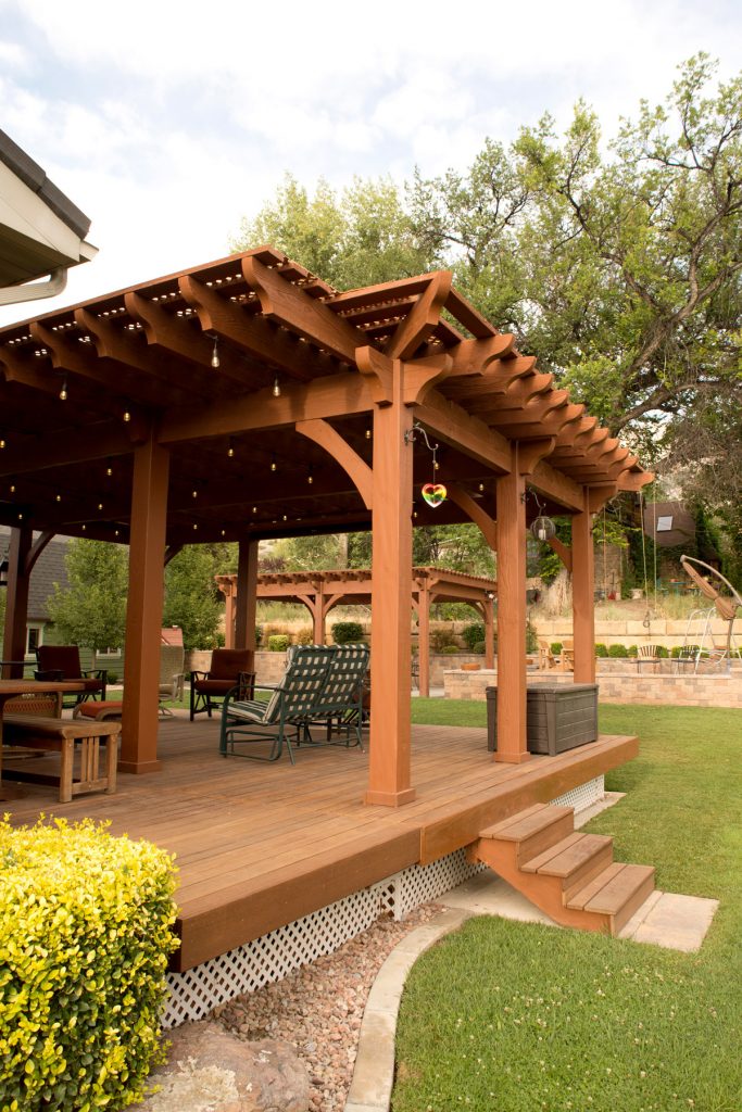 timber pergola shade