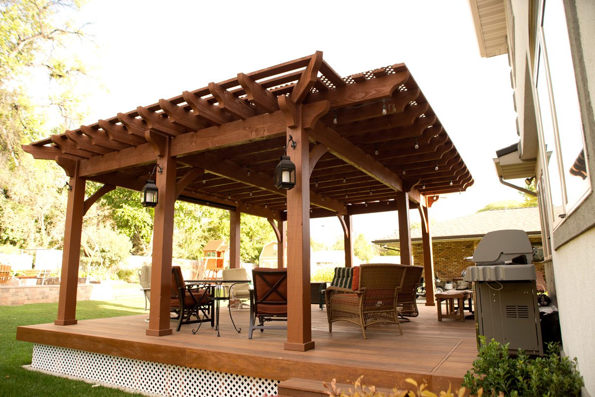 shade deck pergola roof