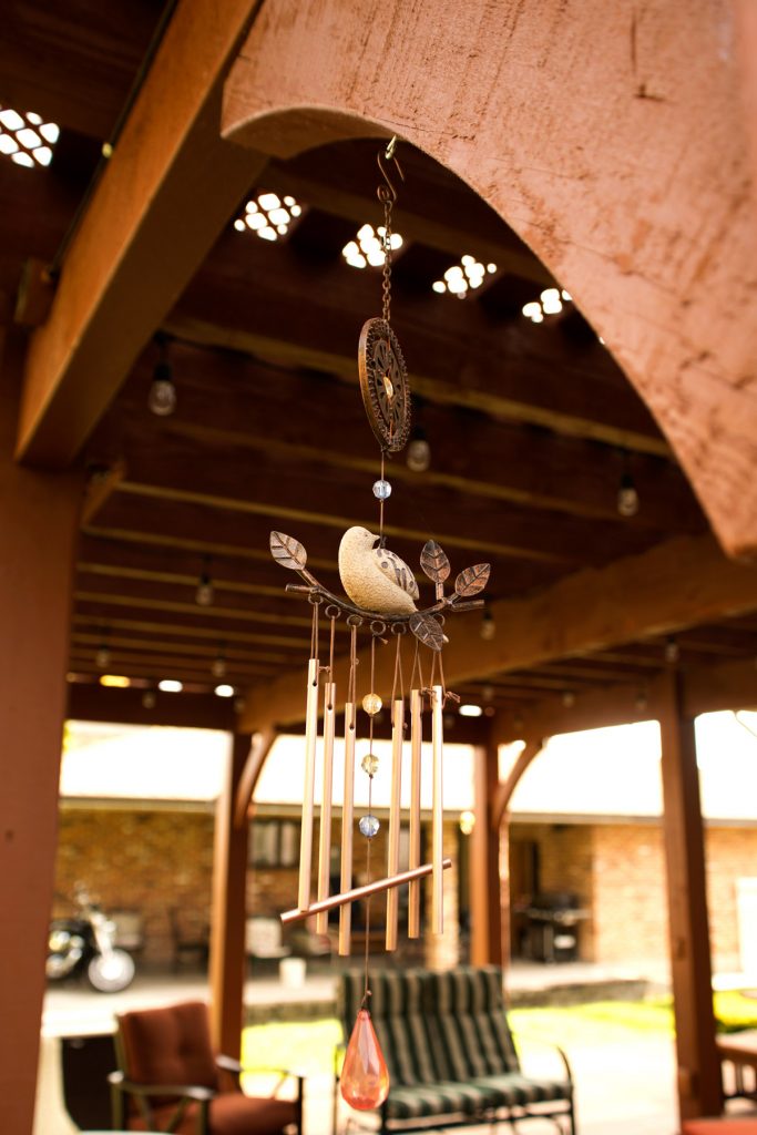 wind chimes pergola shade