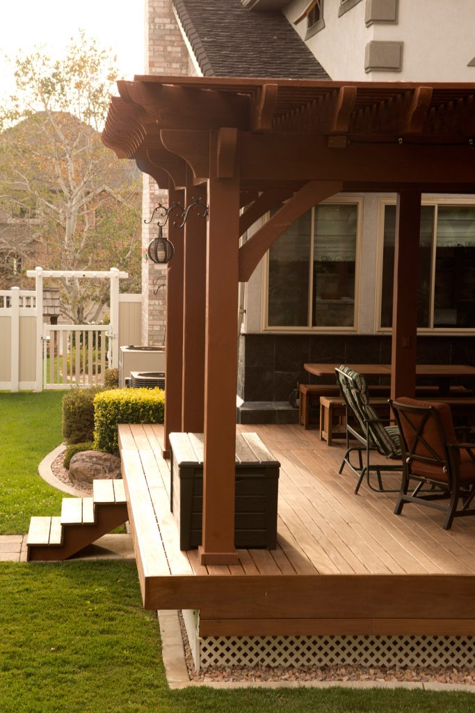 shade deck pergola dovetailed