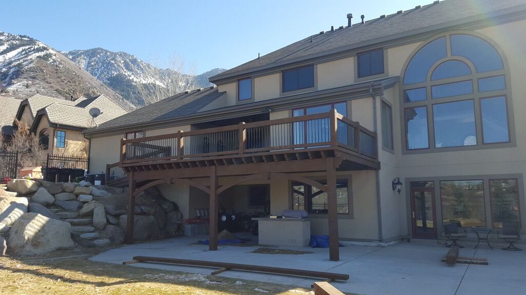 King deck1 Timber frame ShadeScape deck