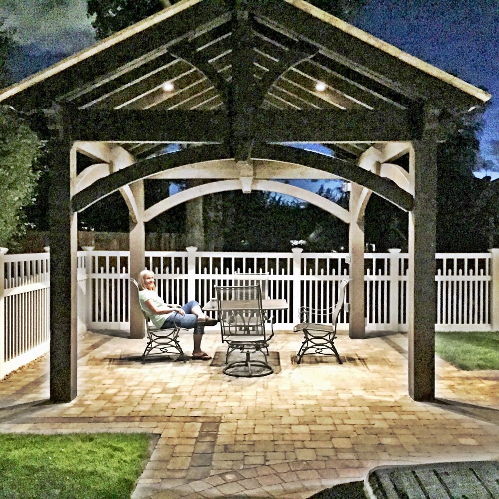 Pavilion at night