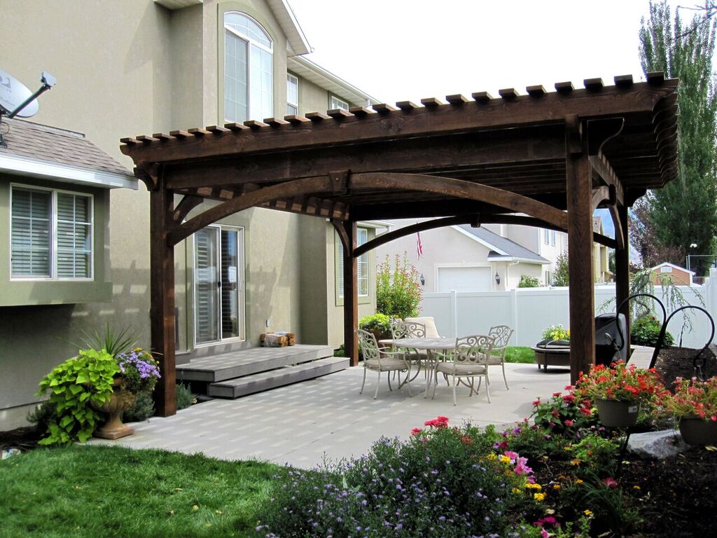 after pergola install shade