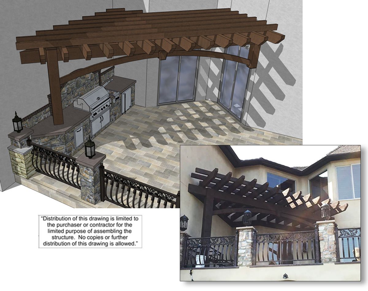 attached pergola