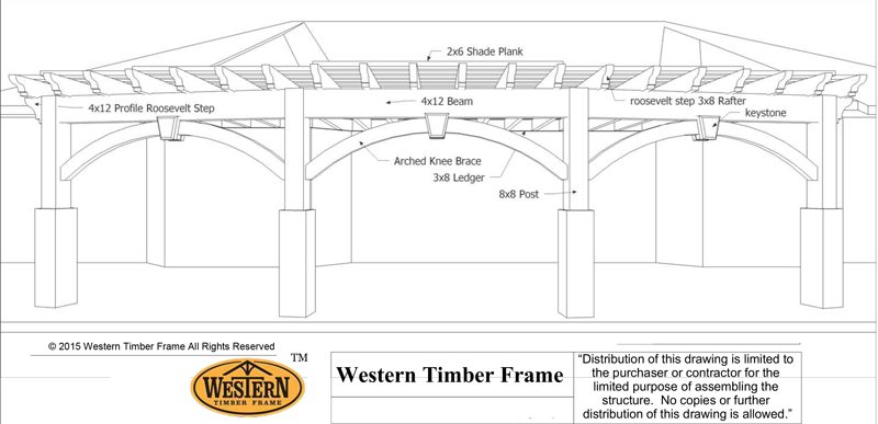 schematic for pergola deck