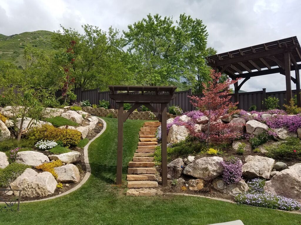 arbor pergola landscape