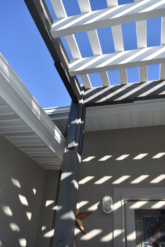 metal brace pergola