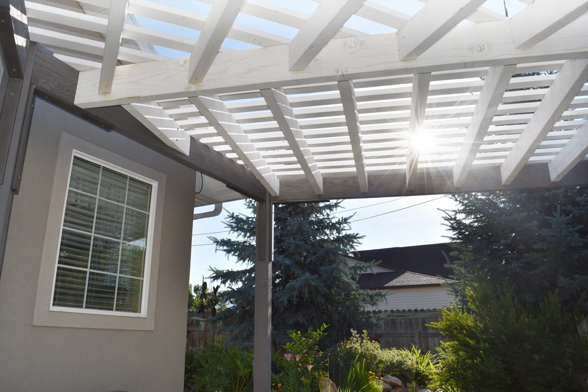 sunlight rafters pergola