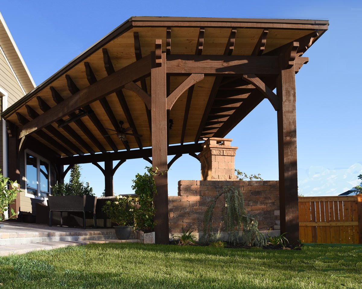 roof fascia pavilion timber