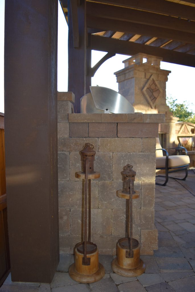 farrar-post-grill-fire-poker pavilion post grill