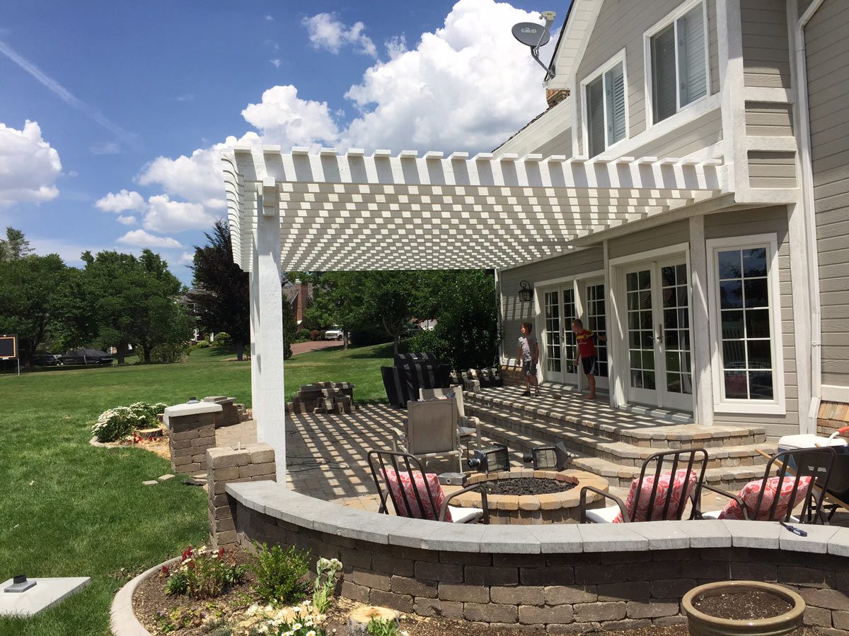 fisher-matt-pergola-install solid wood pergola kit