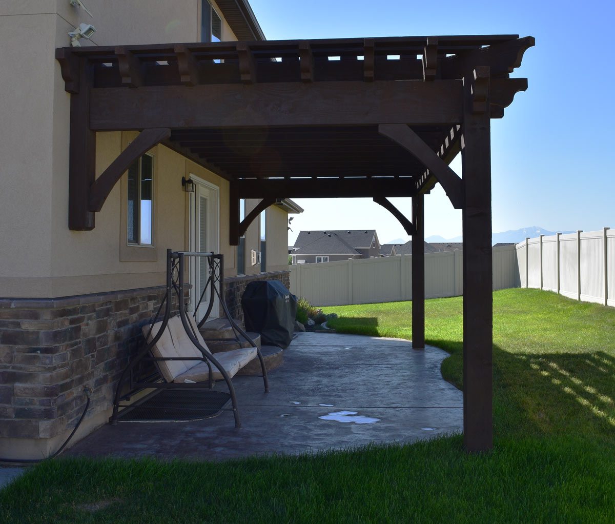 attached pergola kit