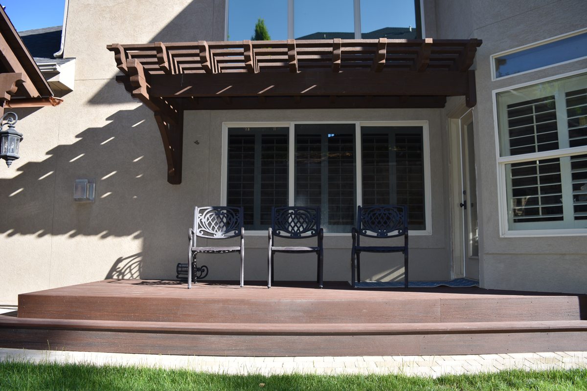 timber frame awning deck