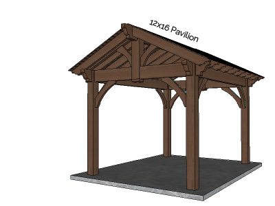timber framed pavilion