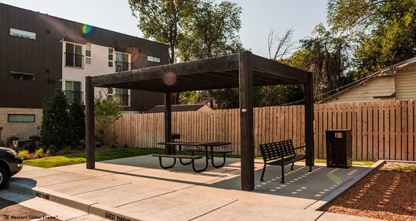 contemporary style pergola kit