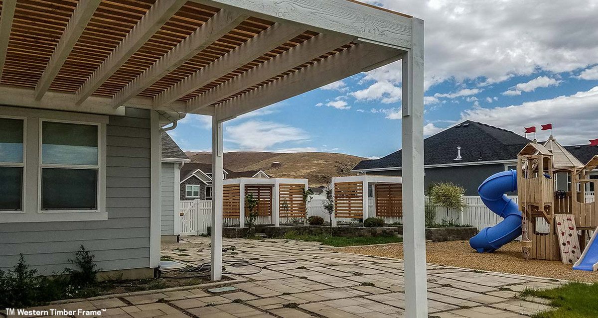 trellis pergola white natural