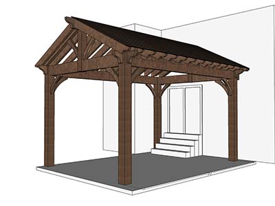 wood frame gazebo kits