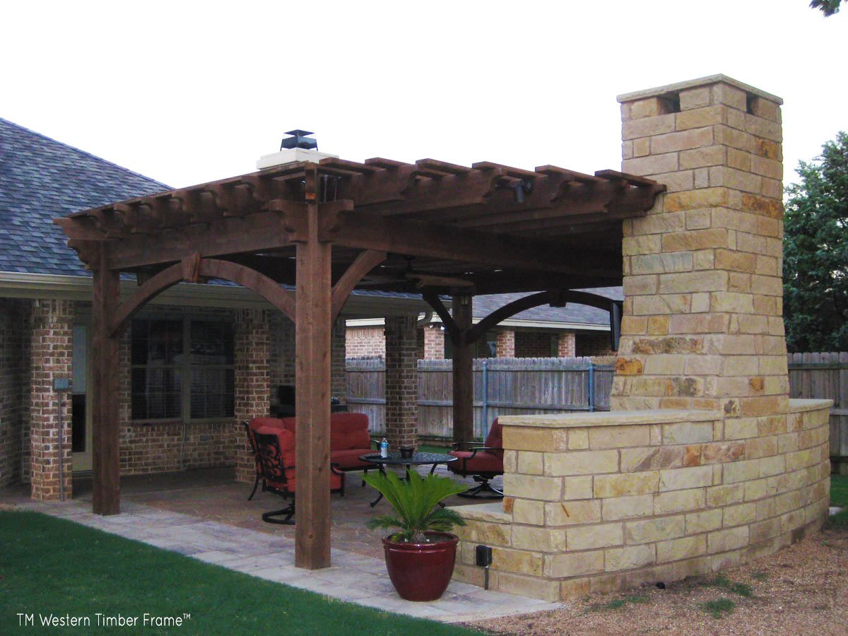 fireplace pergola shade