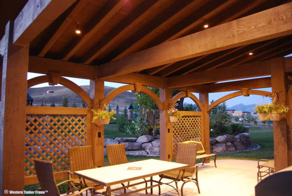 attached pavilion arched braces