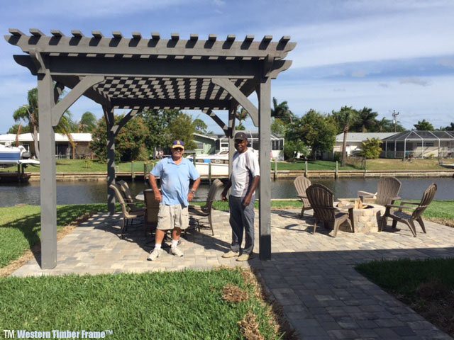 williams-canyon-grey-diy-pergola finished install pergola