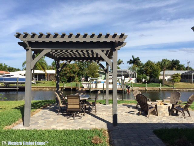 Shadescape pergola kit installed