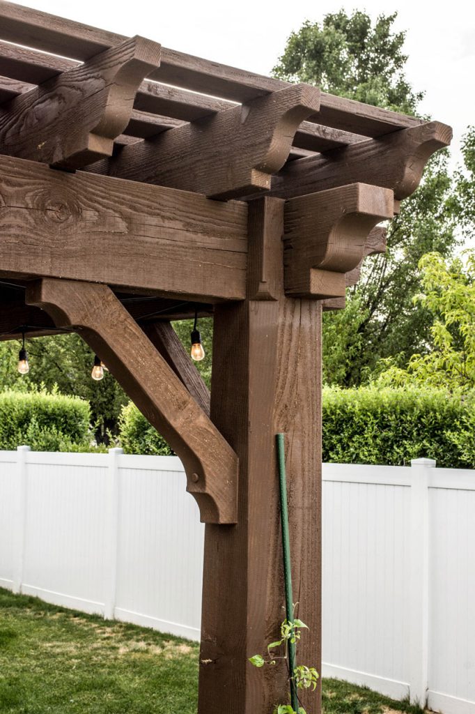 top corner pergola