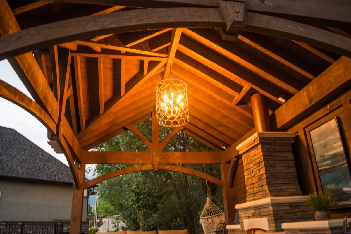 gable roof pavilion chandelier